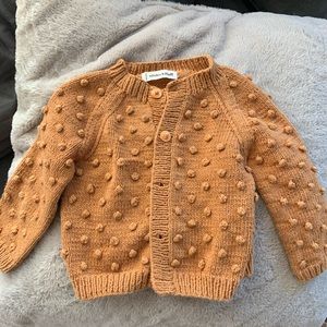 Misha and Puff Cotton popcorn cardigan 18-24 months